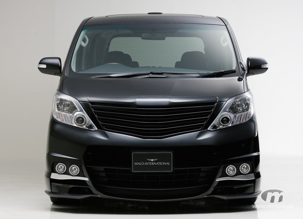 Toyota Alphard Black Front View | Motors.pk